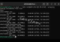 如何在Linux中使用 Rsync 显示文件传输进度