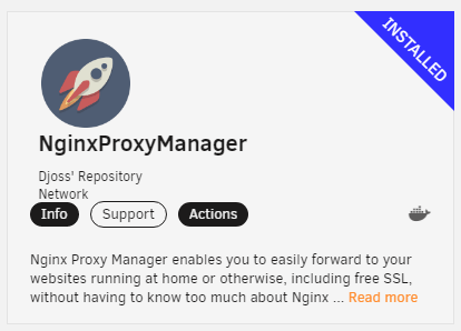 UNRAID安装配置nginx proxy manager反向代理